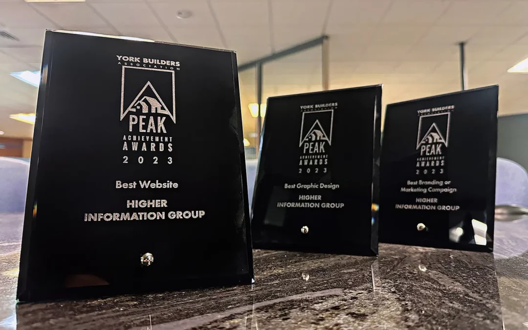 Higher Information Group Marketing Team Wins Three 2023 Peak Achievement Awards